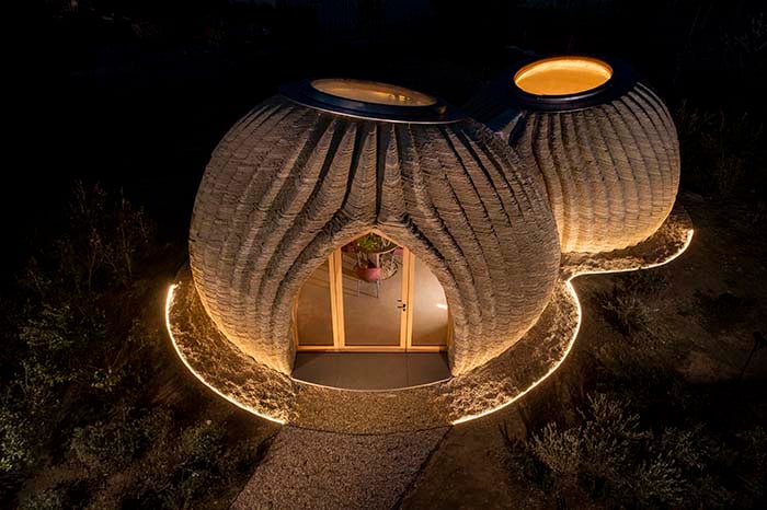 Tecla 3D printed house WASP + MCA night img1_blog