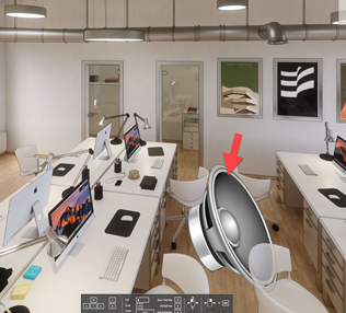Sound source visible in Enscape