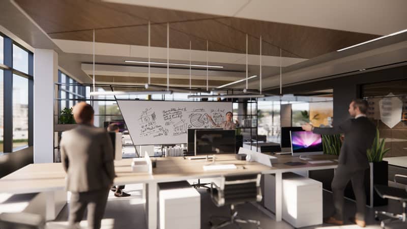 office ambient lighting