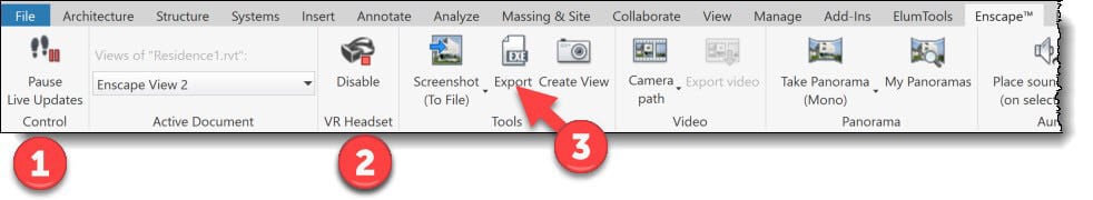 Saving Enscape Model as Standalone File VR