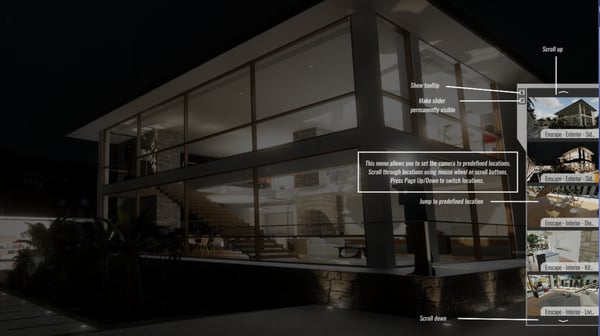 Tooltip overlay for presentation mode