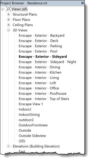 well named views in Revit