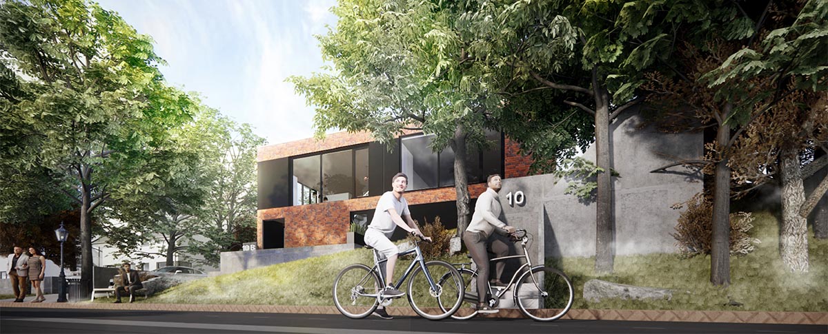BIMCAP housing project render in Enscape