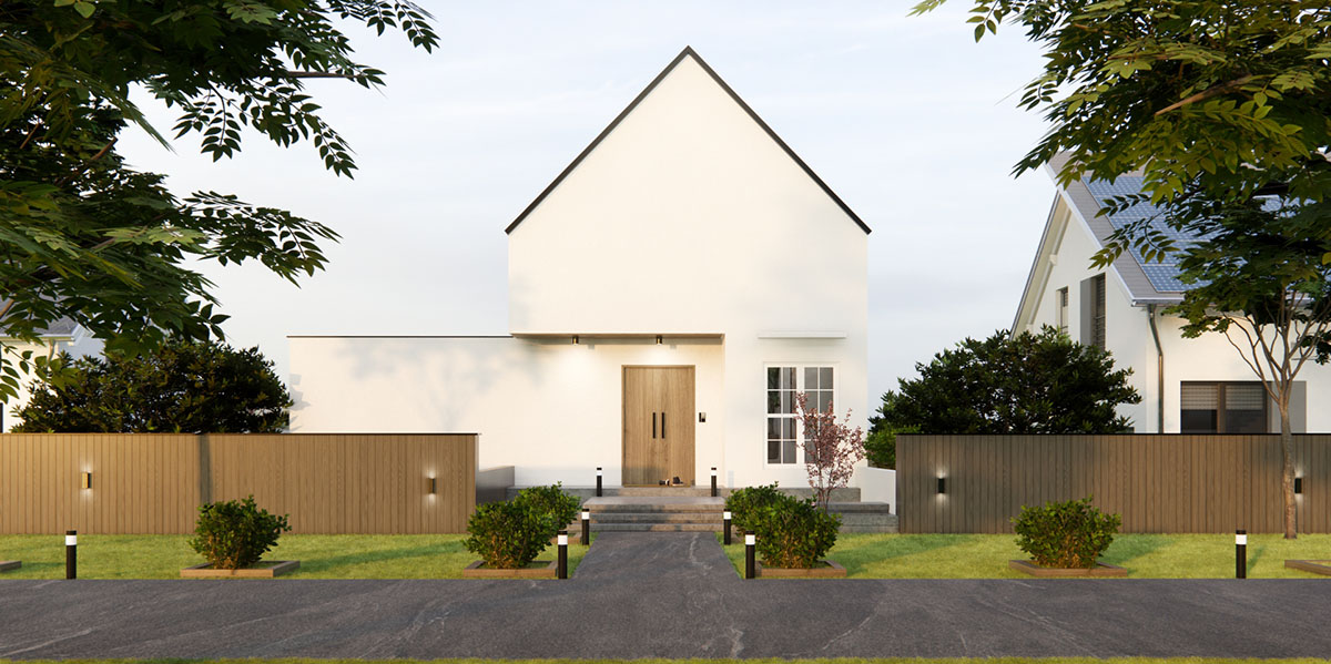 House rendered in Enscape