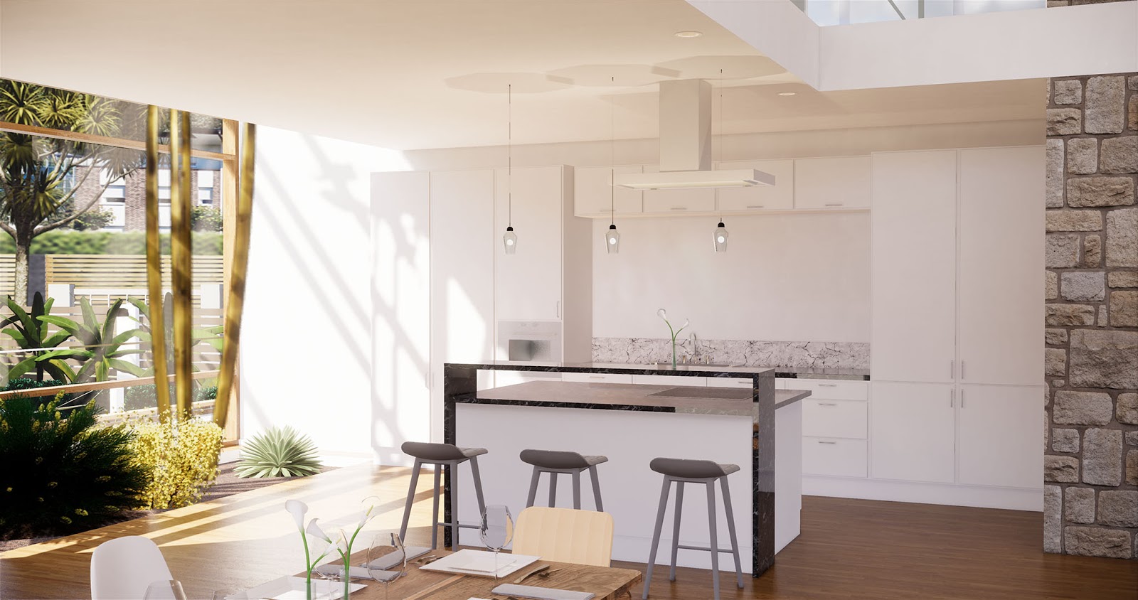 Open kitchen still image – Good example