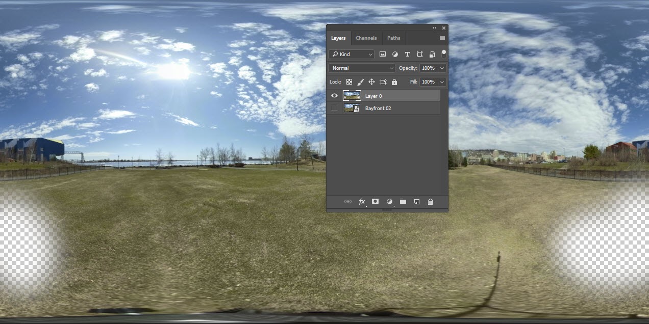Foreground Layer with Erased Areas (where I was standing)