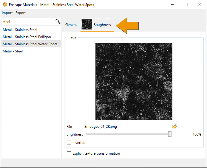 Select the tab to adjust map settings