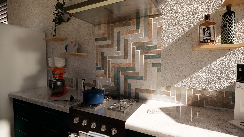 Bump map results in more defined tiles