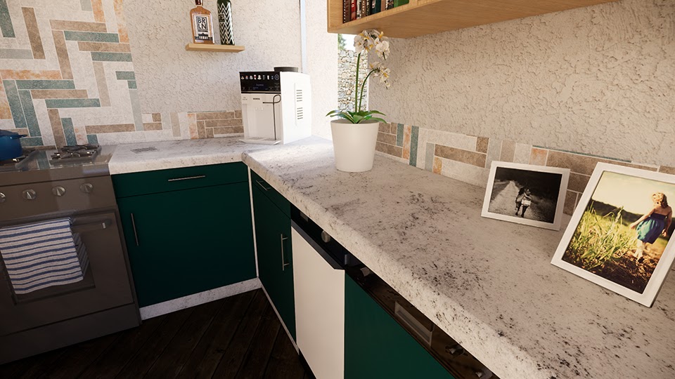 Unrealistically matte marble