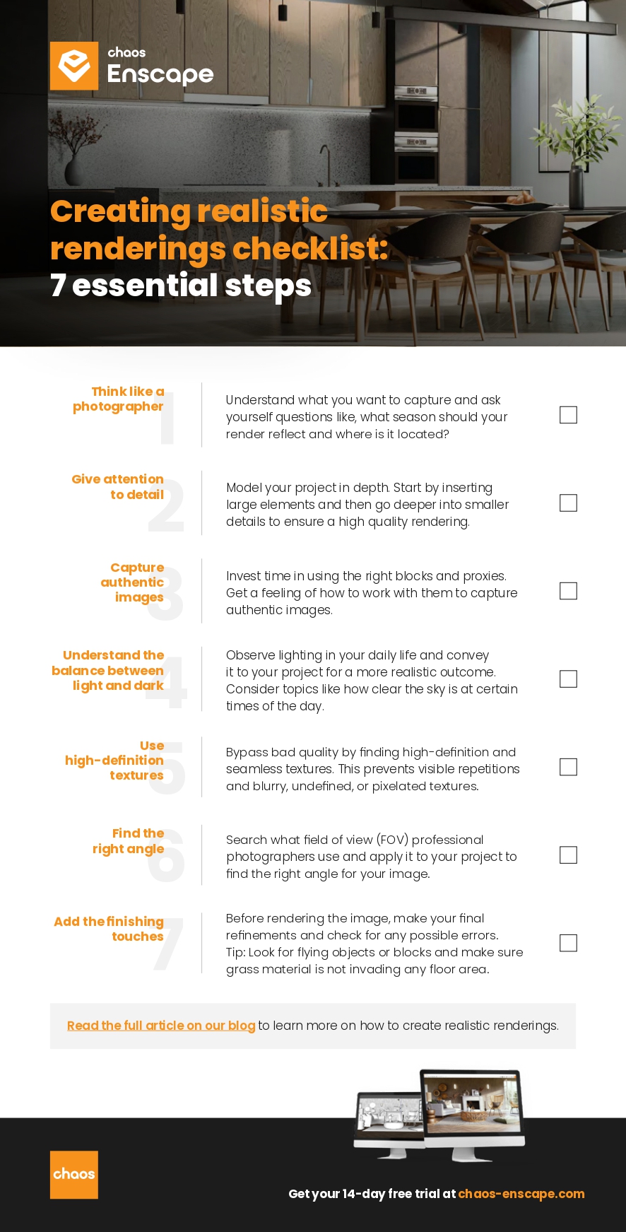 Realistic Renderings: 7 Actionable Tips for Designers