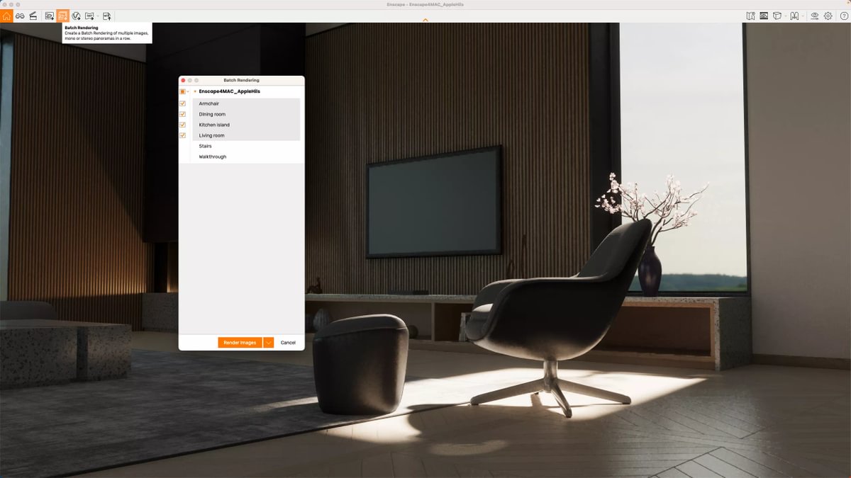 Rendering in Interior Design with Enscape