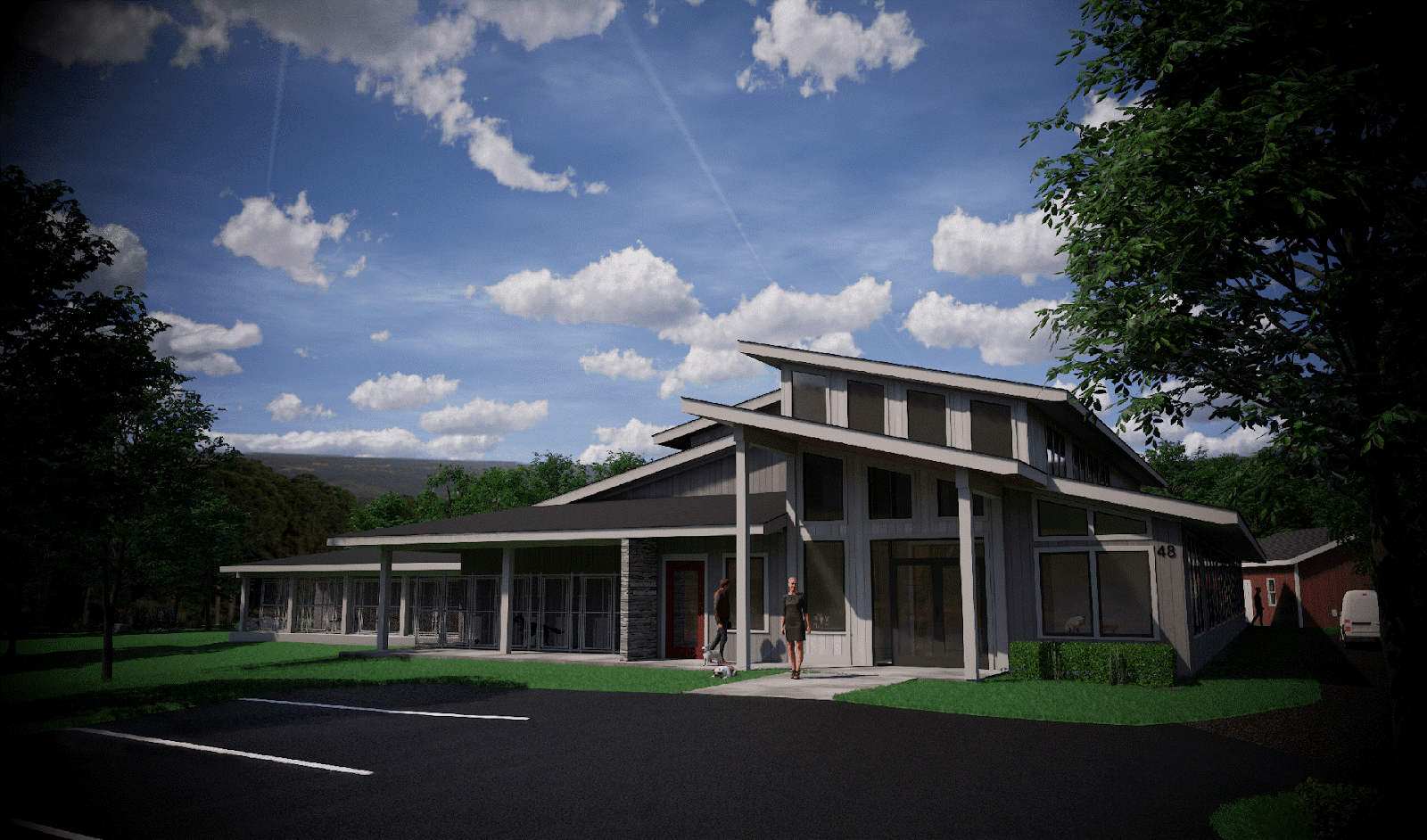 Enscape Rendering of the Entrance